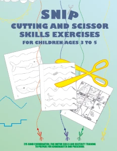 Snip cutting exercises for ages 4 and up
