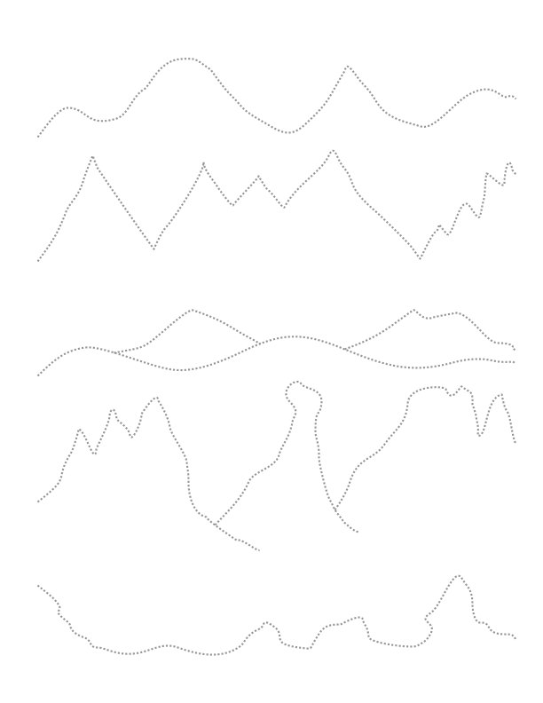 Schwungübungen einfache Linien