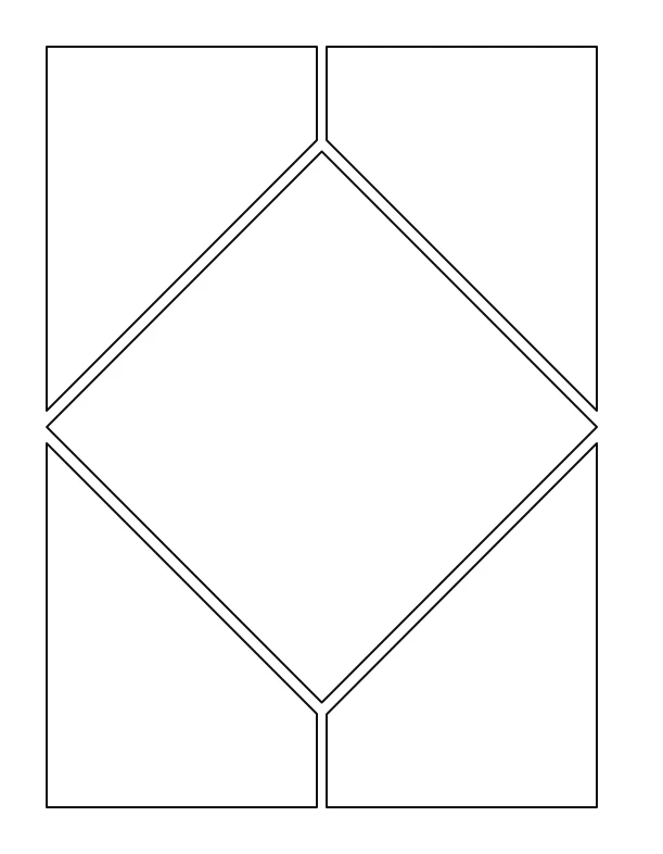 Mein eigenes Comic Buch zum selbst Zeichnen Seite 22 mit leerer Beispielseite mit Rahmen Aufteilung
