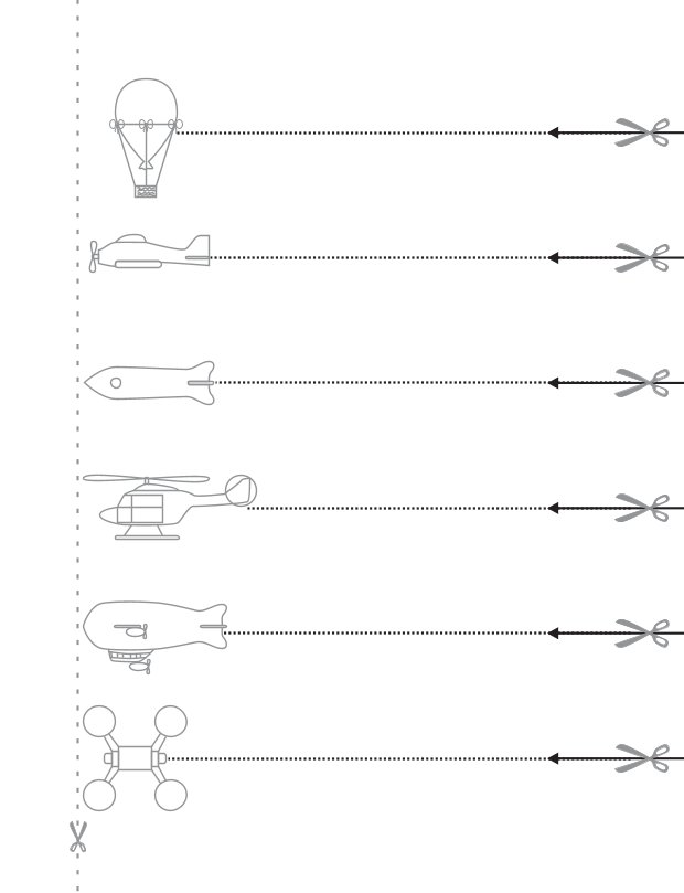 Einfache Schneideübungen