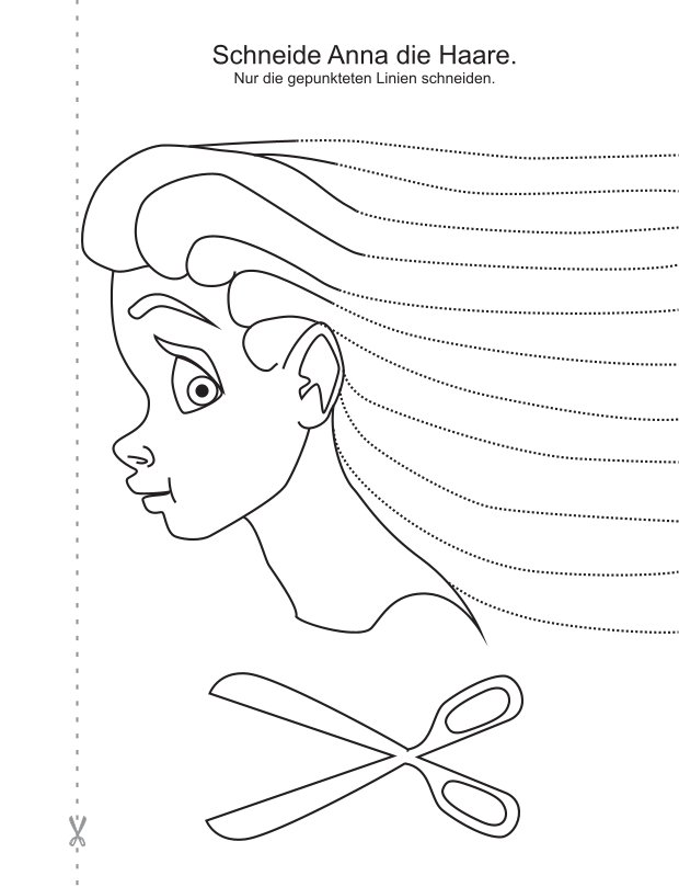 Einfache Schneideübungen Haare schneiden
