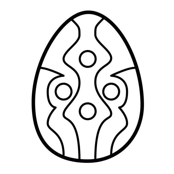 Kritzel Krakel Malbuch Ostereier ab 2 Jahren Kinder Anfänger Seite 35 Osterei Muster