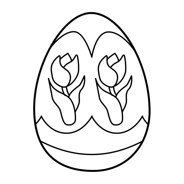 Ostereier Malbuch für Jungs und Mädchen ab 6 Jahren Seite 83 Osterei mit Muster
