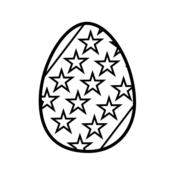 Senioren Ostereier Malbuch Seite 19 Osterei mit Muster