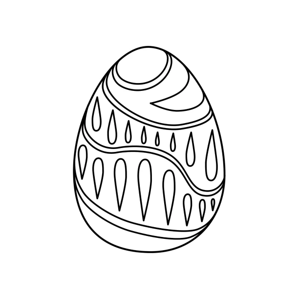 Senioren Ostereier Malbuch Seite 71 Osterei mit Muster